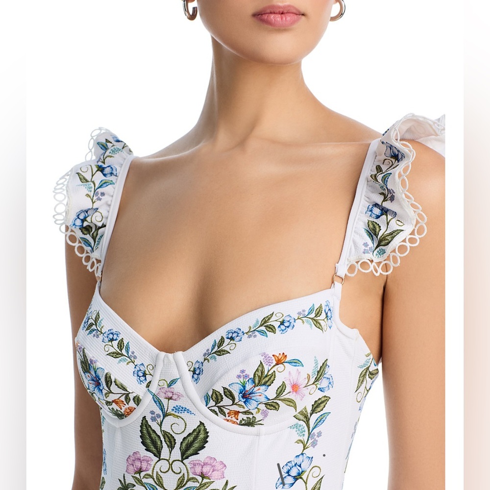 FARM Rio Sweet Bloom Bouquet Swimsuit in Off-white - Picture 4 of 7